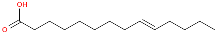 9 tetradecenoic acid, (9e) 